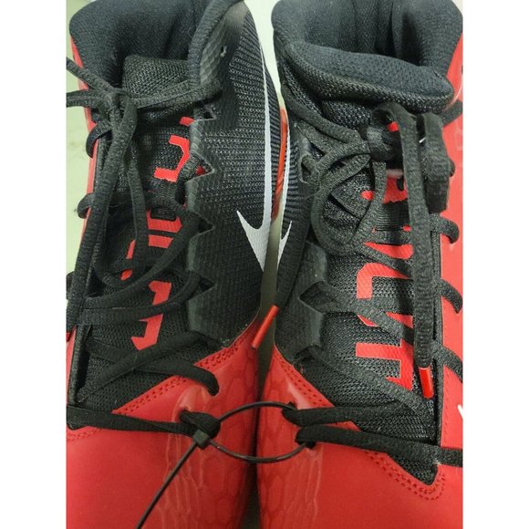 Nike Force Zoom Trout 5 Baseball Cleats Red Black Metal Mens Size 15 NEW 856 - Picture 4 of 9